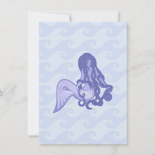 Sitting Mermaid Blue