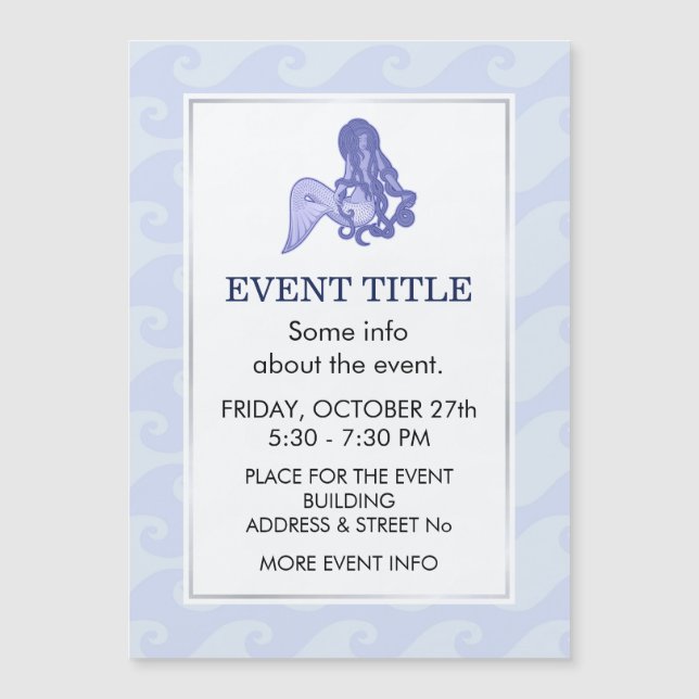 Sitting Mermaid Blue (Front)