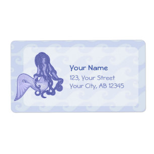 Sitting Mermaid Blue
