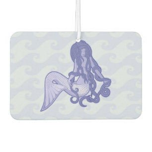 Sitting Mermaid Blue Car Air Freshener