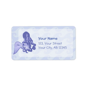 Sitting Mermaid Blue Label