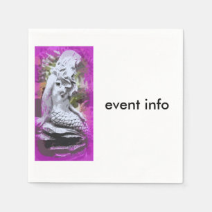 sitting mermaid paper napkins