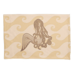 Sitting Mermaid Pillowcase
