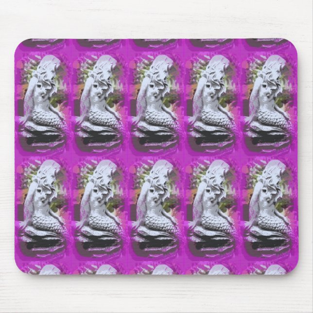 sitting mermaids mousepasd mouse pad (Front)