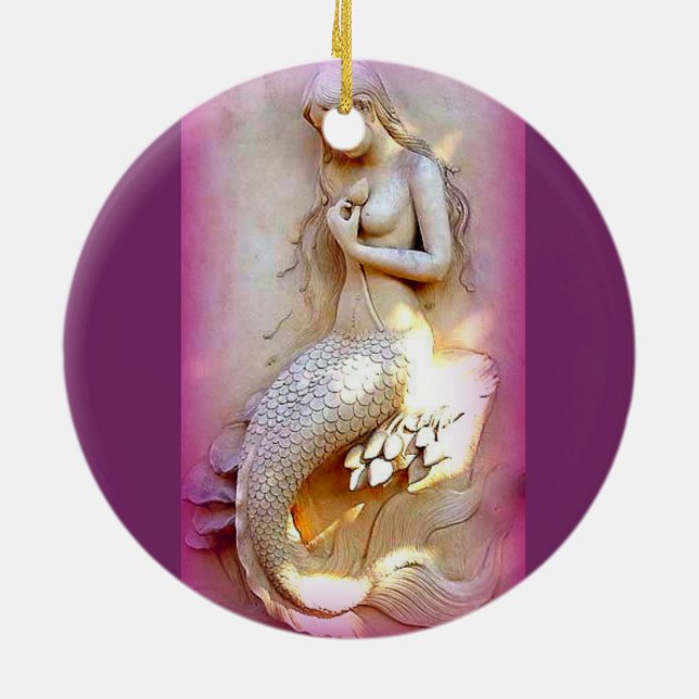 sitting mermaids ornament (Back)
