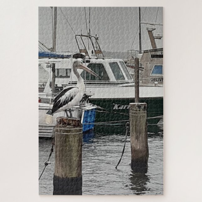 Sitting on the dock jigsaw puzzle (Vertical)
