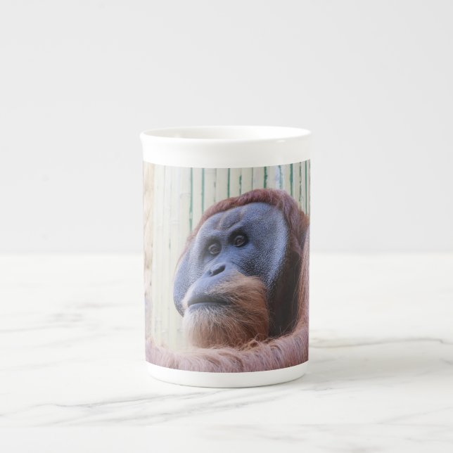 Sitting Orang Utan Bone China Mug (Front)