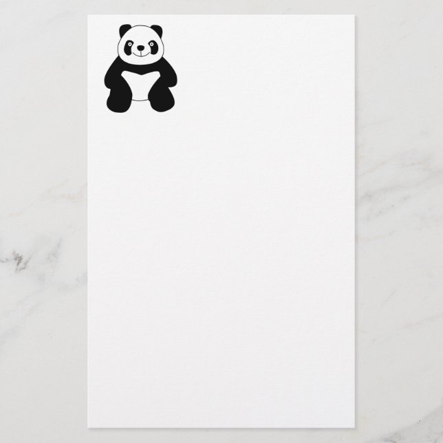 Sitting panda stationery (Front)