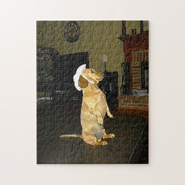 Sitting Pretty Dachshund Puzzle (Vertical)
