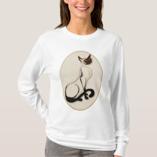 Sitting Siamese Kitty Shirts