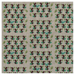 Sitting tiger fabric