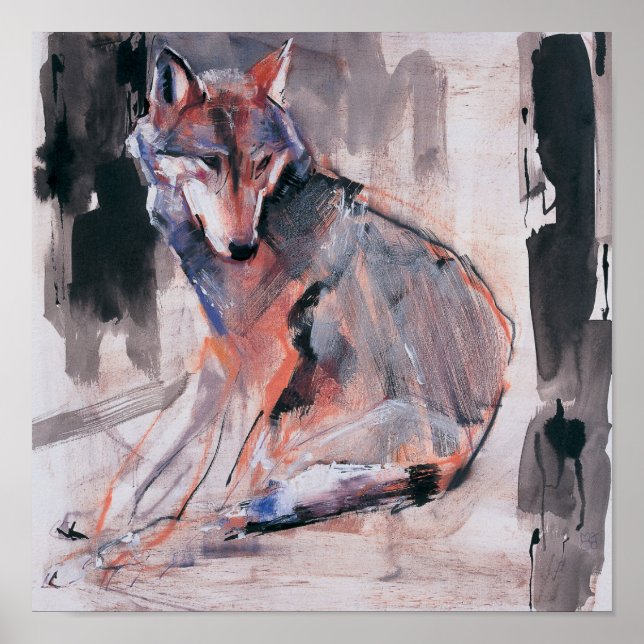 Sitting Wolf 2000 Poster (Front)