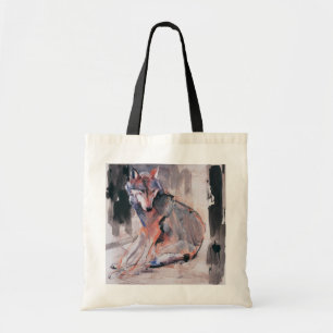 Sitting Wolf 2000 Tote Bag