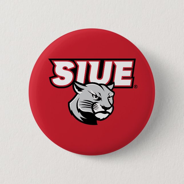 SIUE Cougars 6 Cm Round Badge (Front)