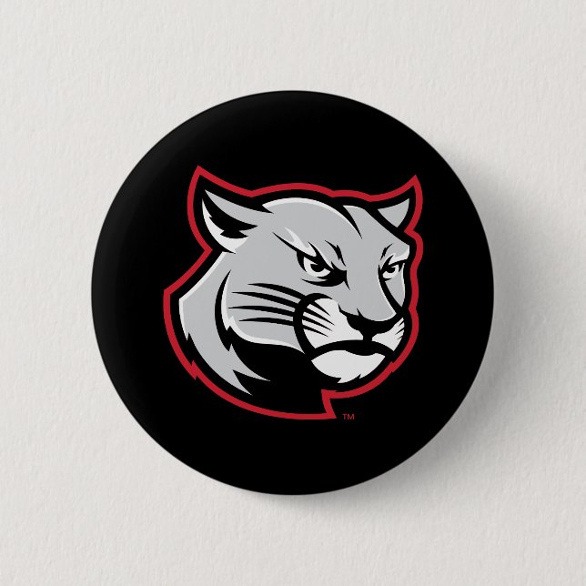 SIUE Cougars 6 Cm Round Badge (Front)