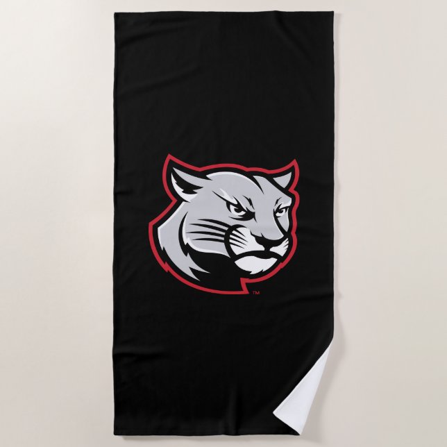 SIUE Cougars Beach Towel (Front)