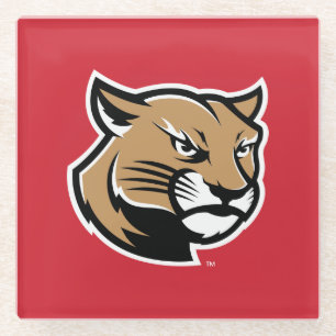 SIUE Cougars Glass Coaster