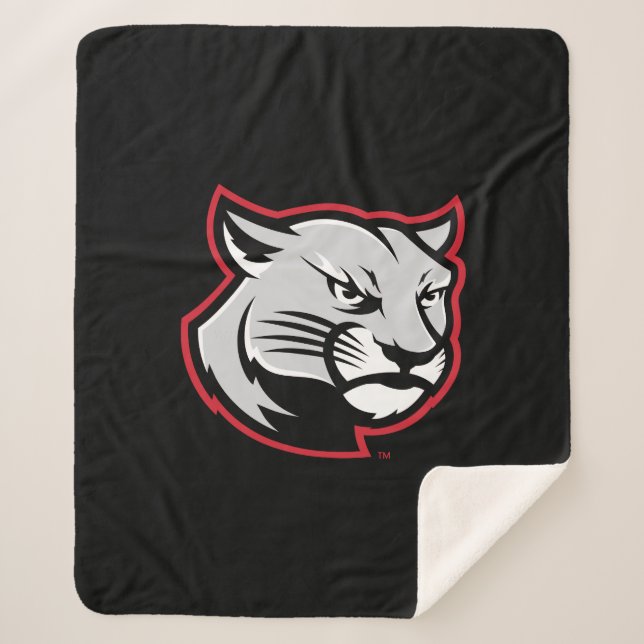 SIUE Cougars Sherpa Blanket (Front)