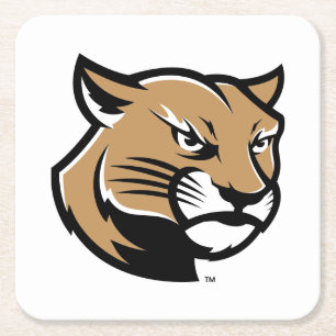 SIUE Cougars Square Paper Coaster