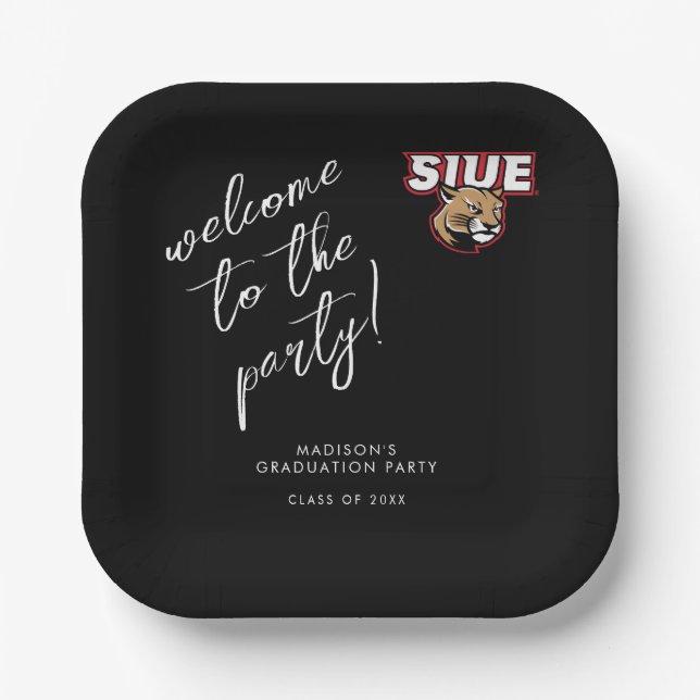 SIUE Graduation Paper Plate (Front)