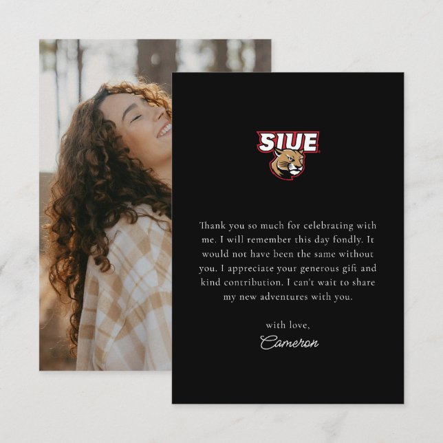 SIUE Graduation Thank You Card (Front/Back)