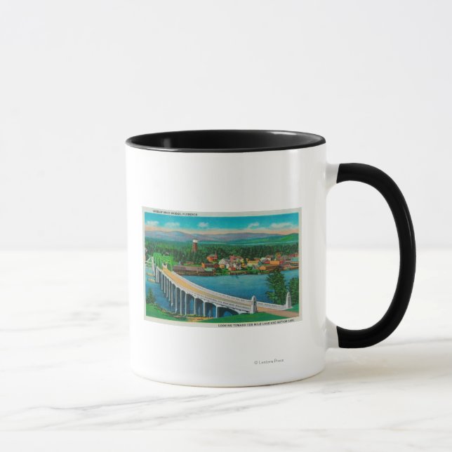 Siuslaw River Bridge in Florence, Oregon Mug (Right)