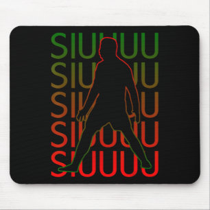Siuuu Footbyll Soccer Gifts For Soccer Lovers Fans Mouse Pad