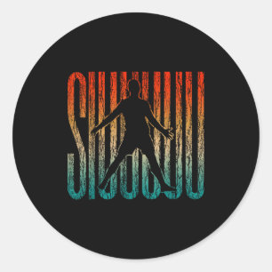 Siuuu Funny Soccer Football Boys Men Women Soccer  Classic Round Sticker
