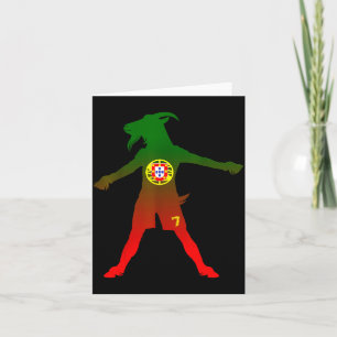 Siuuu Real Goat Rtugal Flag Soccer Men Women Kids  Card