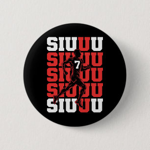 Siuuuu Funny Soccer Player Fan Kid's Boy Boys Socc 6 Cm Round Badge