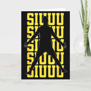 Siuuuu Funny Soccer Present For Soccer Lovers Fan  Card