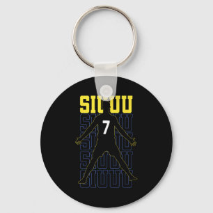 Siuuuu Funny Soccer Present For Soccer Lovers Fan Key Ring