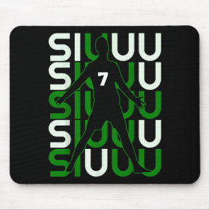 Siuuuu Funny Soccer Present For Soccer Lovers Fan Mouse Pad