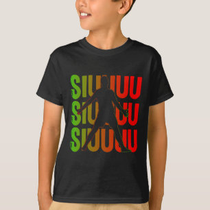 Siuuuu Funny Soccer Present For Soccer Lovers Fan  T-Shirt