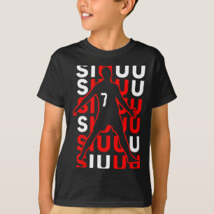 Siuuuu Funny Soccer Present For Soccer Lovers Fan  T-Shirt