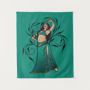 Sivoney Belly Dancer Goddess Tapestry