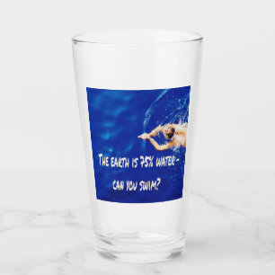 Siwmming Swim Team Love to Swim Pool Glass