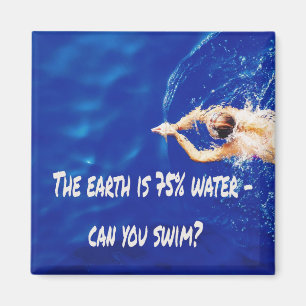 Siwmming Swim Team Love to Swim Pool Magnet