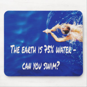 Siwmming Swim Team Love to Swim Pool Mouse Pad
