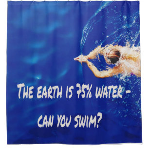 Siwmming Swim Team Love to Swim Pool Shower Curtain