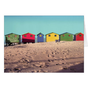 Six Colourful Beach Hut Cape Town, South Africa