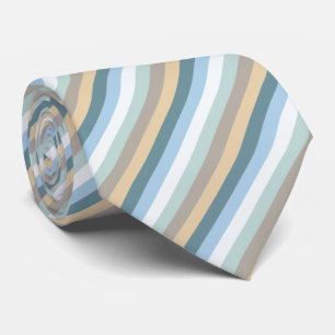 Six Colours - Blue Brown Sand Beige Turquoise Whit Tie