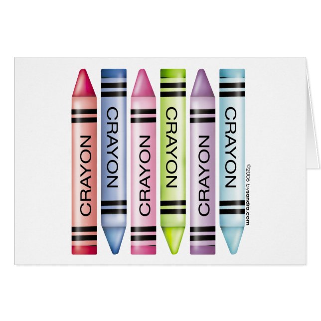 Six Crayon Designs (Front Horizontal)