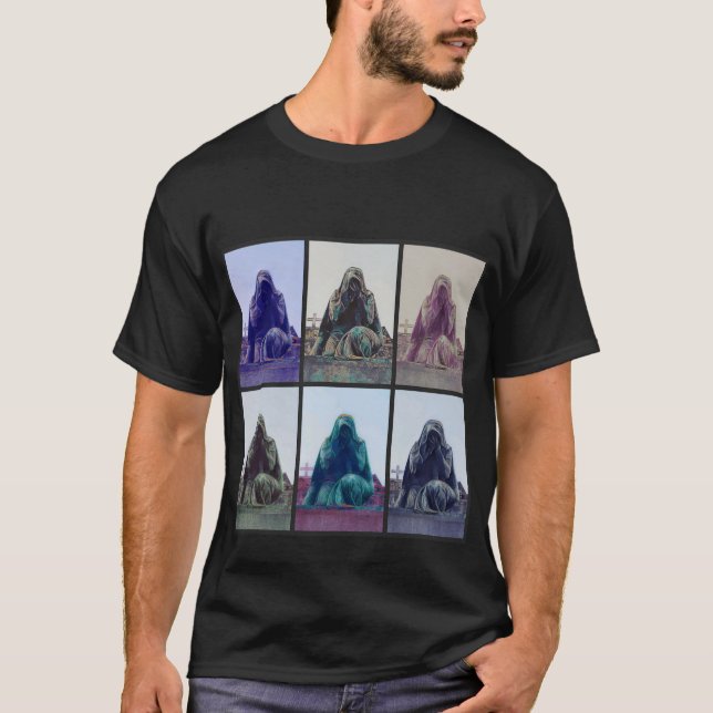 Six crying women black T-Shirt (Front)