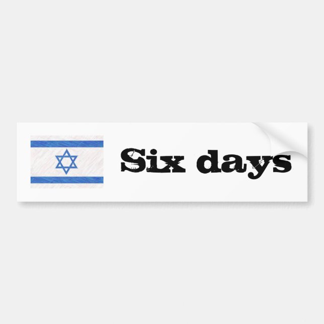 Six Days Bumper Sticker (Front)