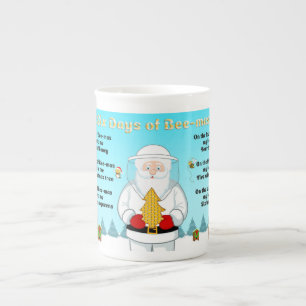 Six Days of Bee-Mas Merry Christmas to an Amazing  Bone China Mug