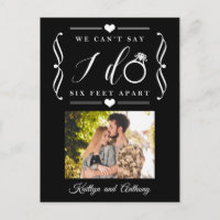 Six Feet Apart Wedding Postponement Change of Date
