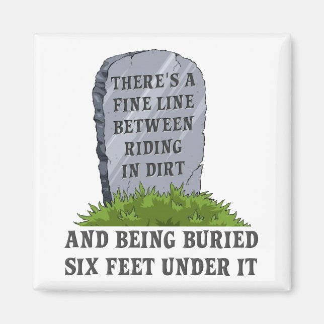 Six Feet Under Dirt Bike Motocross Fridge Magnet F (Front)