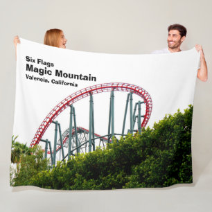 Six Flags Magic Mountain Fleece Blanket