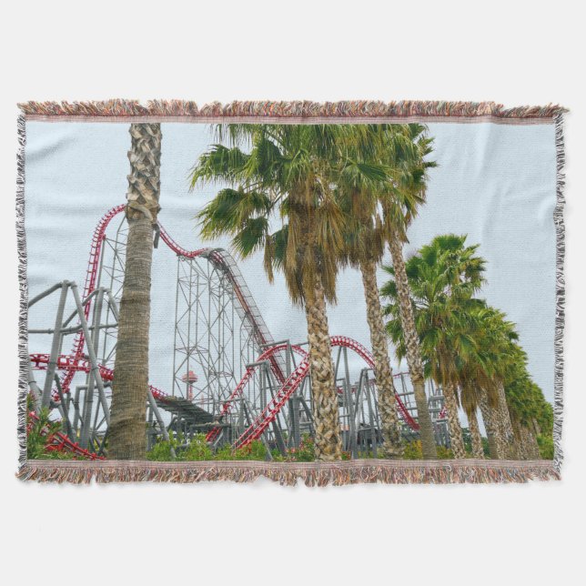 Six Flags Magic Mountain Throw Blanket (Front)